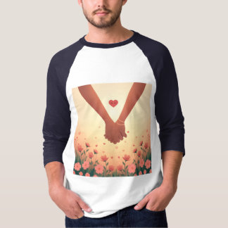 Modern Elegant Valentine’s Day Romantic Love Desig Tシャツ