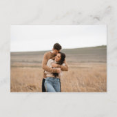 Modern Elegant Wedding エンクロージャーカード (裏面)