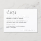 Modern Elegant Wedding エンクロージャーカード (正面)