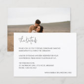 Modern Elegant Wedding エンクロージャーカード (正面/裏面)