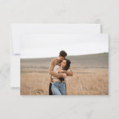 Modern Elegant Wedding 出欠カード (裏面)