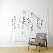  Modern elegant wedding bridal backdrop banner タペストリー (インサイチュ(横))