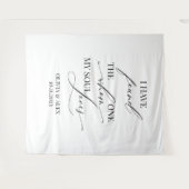  Modern elegant wedding bridal backdrop banner タペストリー (正面(横))