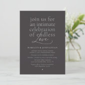 Modern Elegant Wedding, Endless Love, Reception 招待状 (スタンド正面)
