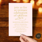 Modern Elegant Wedding, Endless Love, Reception 招待状