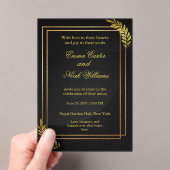 Modern Elegant Wedding Invitation Template | Edita アクリル招待状 (インサイチュ (ポータブル))