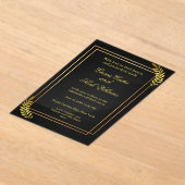 Modern Elegant Wedding Invitation Template | Edita アクリル招待状 (レイダウン)