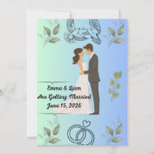 Modern Elegant Wedding Invitation Template | Edita カード (正面)