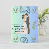 Modern Elegant Wedding Invitation Template | Edita カード (スタンド正面)