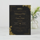 Modern Elegant Wedding Invitation Template | Edita カード (スタンド正面)