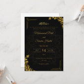 Modern Elegant Wedding Invitation Template | Edita カード (正面/裏面インサイチュ)