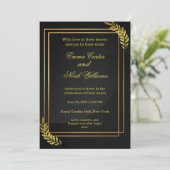 Modern Elegant Wedding Invitation Template | Edita 招待状 (スタンド正面)