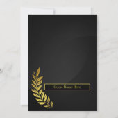 Modern Elegant Wedding Invitation Template | Edita 招待状 (裏面)