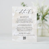 Modern Elegant Wedding QR Code Details エンクロージャーカード (スタンド正面)