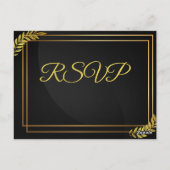Modern Elegant Wedding RSVP Template | Edita ポストカード (裏面)