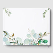 Modern Elegant White Guest Book ゲストブック (裏面)