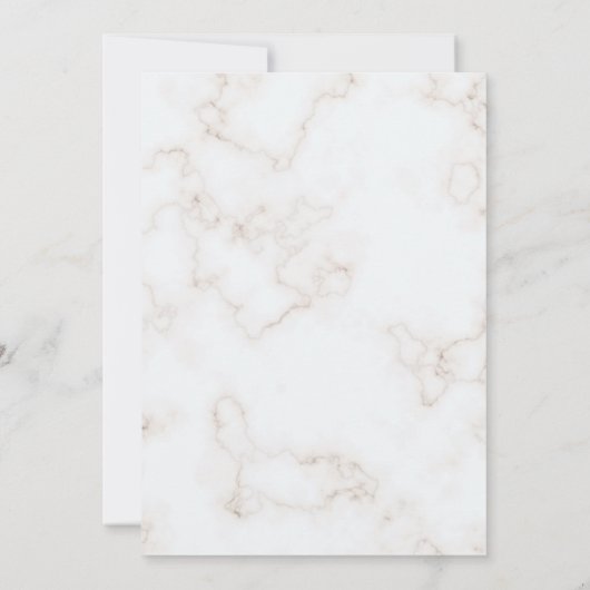 Modern Elegant White Pearls Bridal Shower 招待状 (裏面)