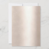 Modern, elegante Luftballon Gold Rosa Einladung 招待状 (裏面)