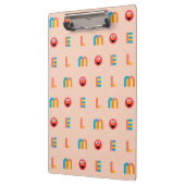 Modern Elmo Pattern Clipboard クリップボード (左)
