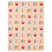 Modern Elmo Pattern Clipboard クリップボード (裏面)