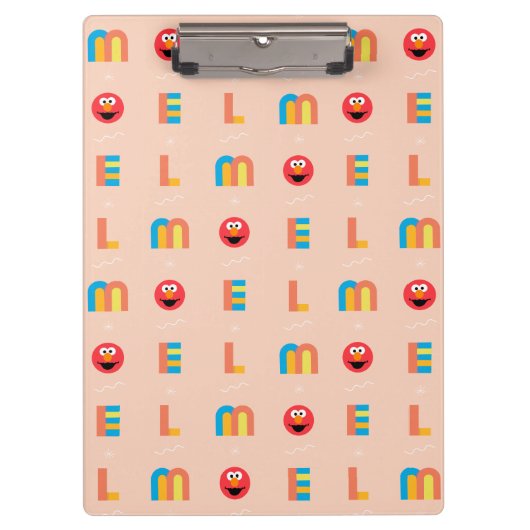 Modern Elmo Pattern Clipboard クリップボード (正面)