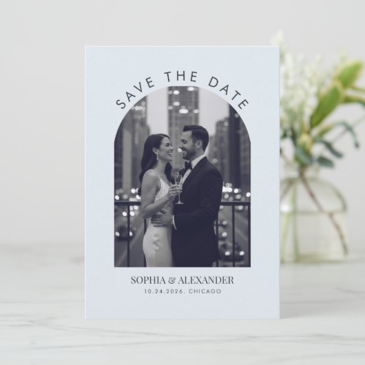 Modern Emerald Arch Photo Frame シーズンカード (スタンド正面)