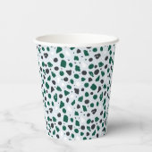 Modern Emerald Terrazzo Pattern 紙コップ (裏面)