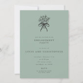 Modern Engagement Party Invitation 招待状 (正面)