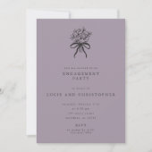 Modern Engagement Party Invitation 招待状 (正面)