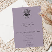 Modern Engagement Party Invitation 招待状