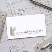 Modern Engineering Firm Minimalist 名刺