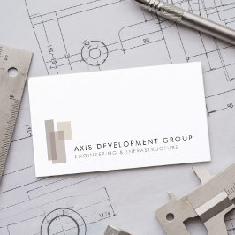 Modern Engineering Firm Minimalist 名刺