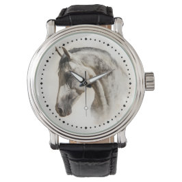 Modern Equestrian Elegant Lusitano Horse 腕時計