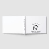 Modern Estate Agent Business Logo Holiday Rentals ゲストブック (全面)