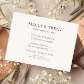 Modern Estate RSVP Card | Minimalist Elegant