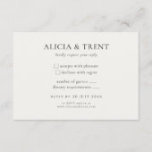 Modern Estate RSVP Card | Minimalist Elegant (正面)