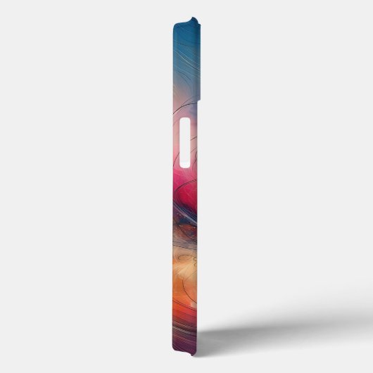 Modern Ethereal Cloud Flow Phone Case Vibrant Blue Case-Mate iPhoneケース (裏面 / 右)