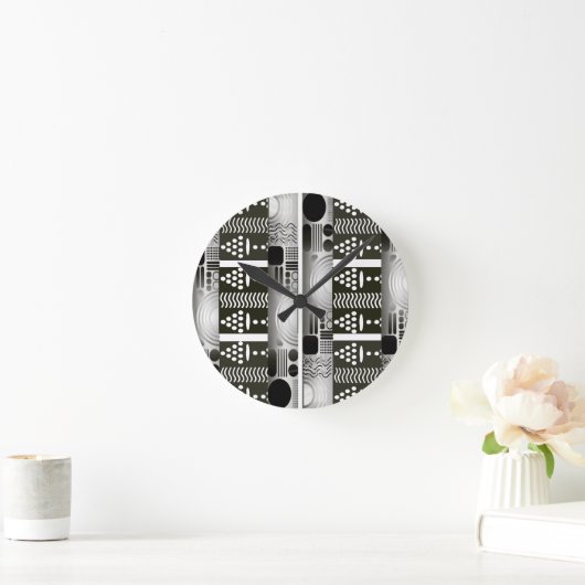 Modern Ethnic Wall Clock ラウンド壁時計 (ホーム)
