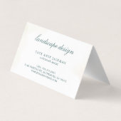 Modern Eucalyptus Greenery QR Code Elegant 名刺 (裏面)