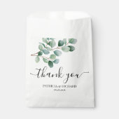 Modern Eucalyptus Greenery Wedding フェイバーバッグ (正面)