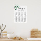 Modern Eucalyptus Greenery Wedding ポスター (キッチン)