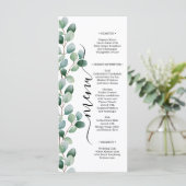 Modern Eucalyptus Greenery Wedding メニュー (スタンド正面)
