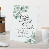 Modern Eucalyptus Greenery Wedding 台座サイン (インサイチュ)