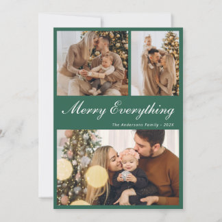 Modern Everything Christmas Holiday Card シーズンカード