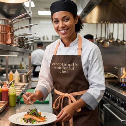 Modern Exceptionally Wonderful Chef Gray エプロン