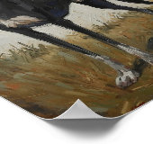  Modern Expressionist Dog Art Poster ポスター (角)