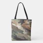 Modern Eye Catching Camo Carryall トートバッグ (裏面)
