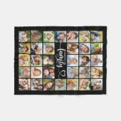 Modern Family 32 Photos Script Heart Name Custom フリースブランケット (正面(横))