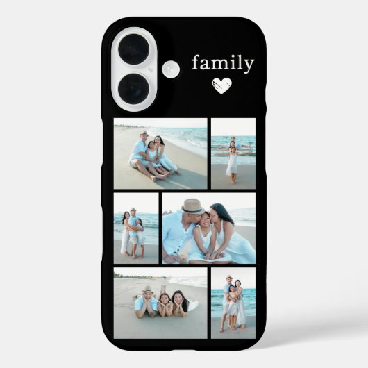 Modern Family 6 Photo Black Case-Mate iPhoneケース (裏面)