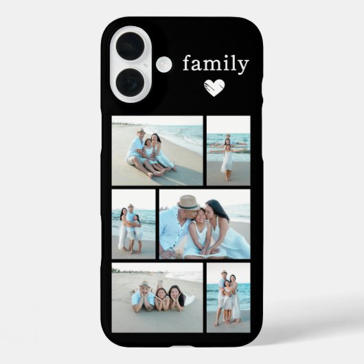 Modern Family 6 Photo Black Case-Mate iPhoneケース (裏面)